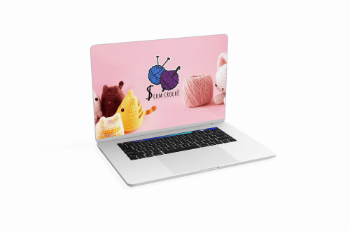 High Angle View of Notebook Mockup (1)