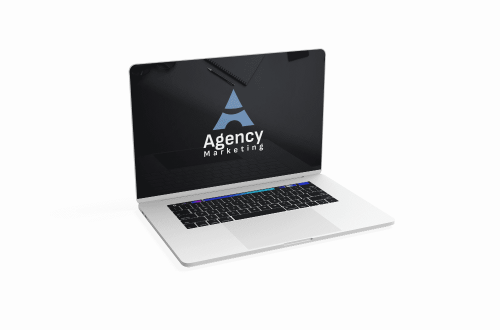 High Angle View of Notebook Mockup